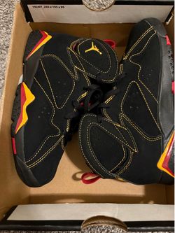 1Y - Jordan 7 Retro (PS) Black/Citrus-Varsity Ref