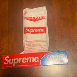 Supreme Poncho and Supreme Toothpaste