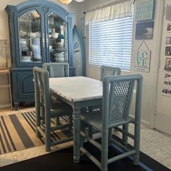 Coastal Dining Set snd China Cabinet