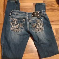 Miss Me Bootcut Jeans Size 26 120$Perfectly Good New Only Missing A Button