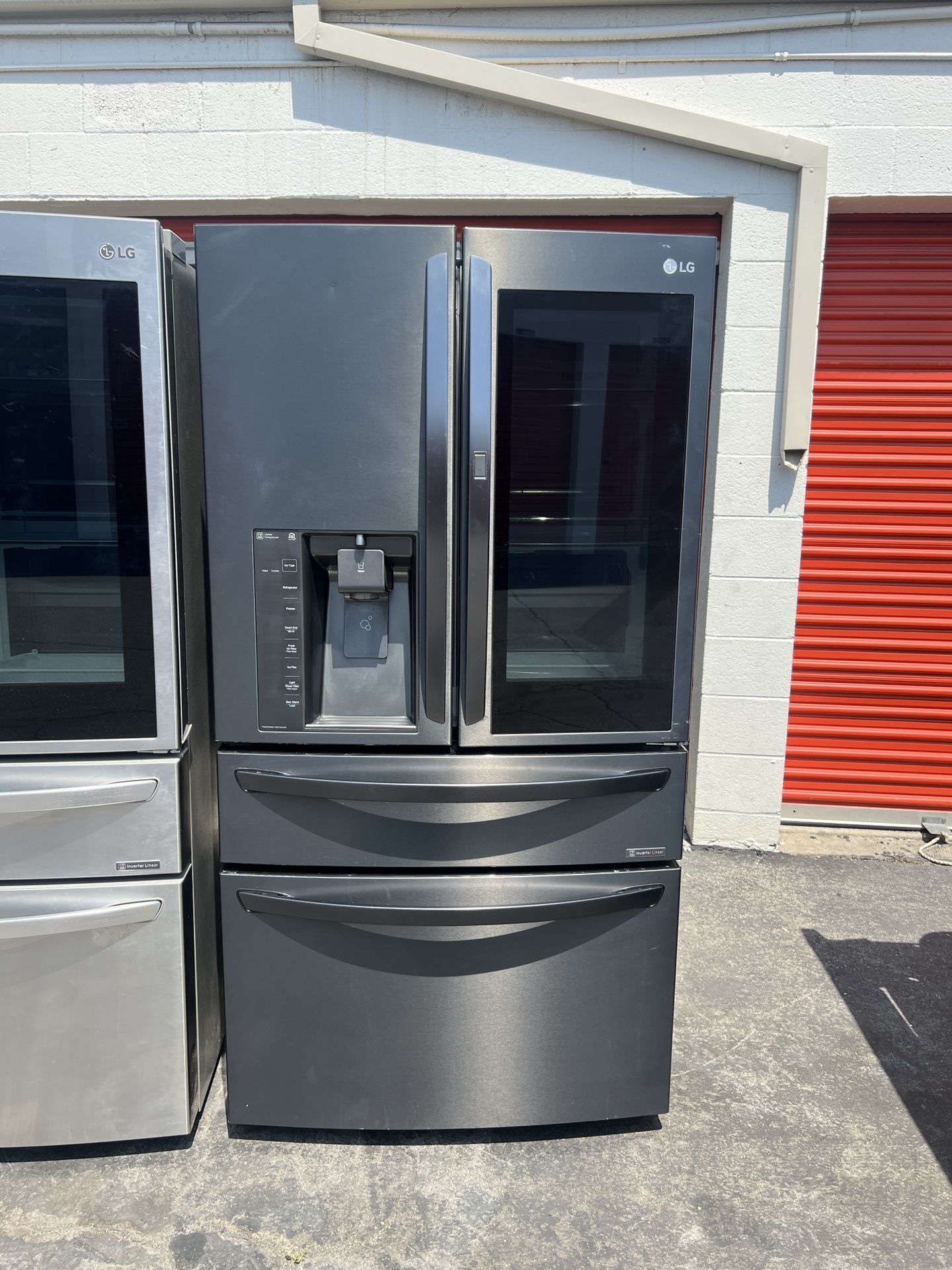 LG French Door Refrigerator Black Stainless Steel