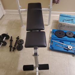 Weights, Bench And Bar