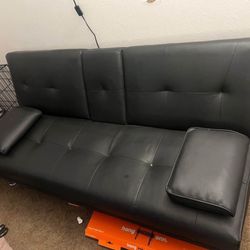 Futon Sofa Bed (faux Leather)