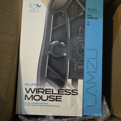 Lamzu Thorn 4K Wireless Gaming Mouse, Ultra-Lightweight 52g, 26000DPI, Ergonomic, Optical Switch, Silver TTC Encoder, PAW3395 Sensor, MCU Nordic 52840