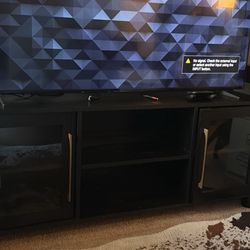 Black TV stand 