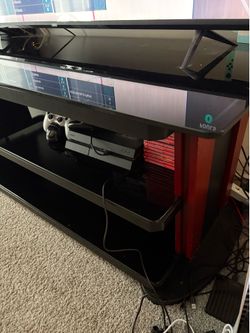 3 layered heavy duty glass TV stand $80 OBO!