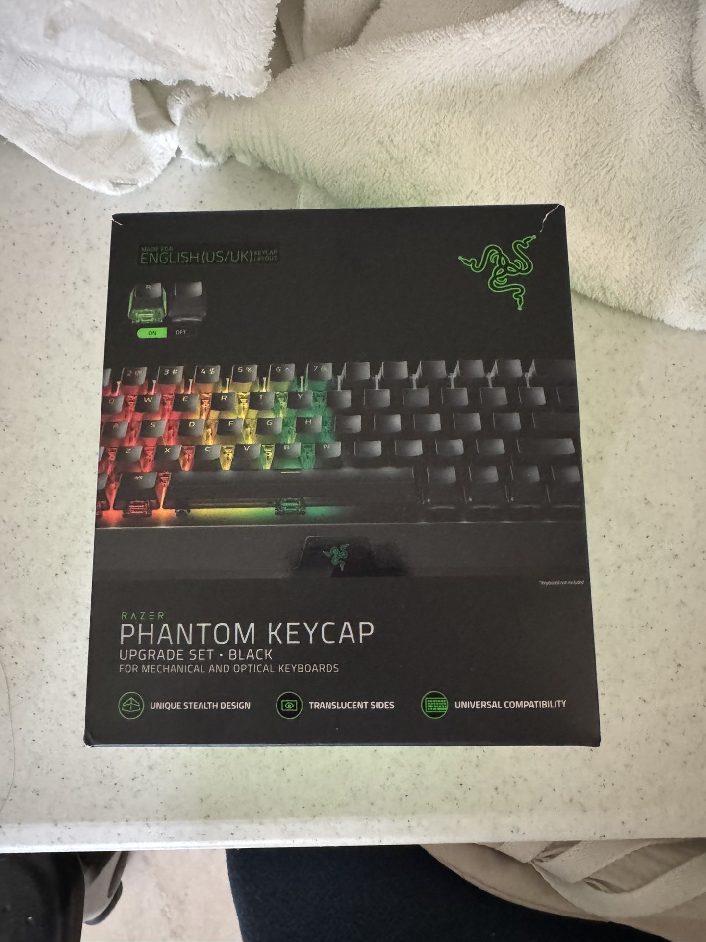 Razer Phantom Keycap Upgrade Set - US - Black