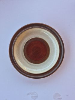 Denby 6" Vintage Stoneware Ceramic Bread Plate Brown Glaze