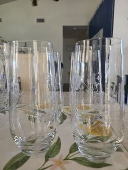 Princess House 4 large glasses