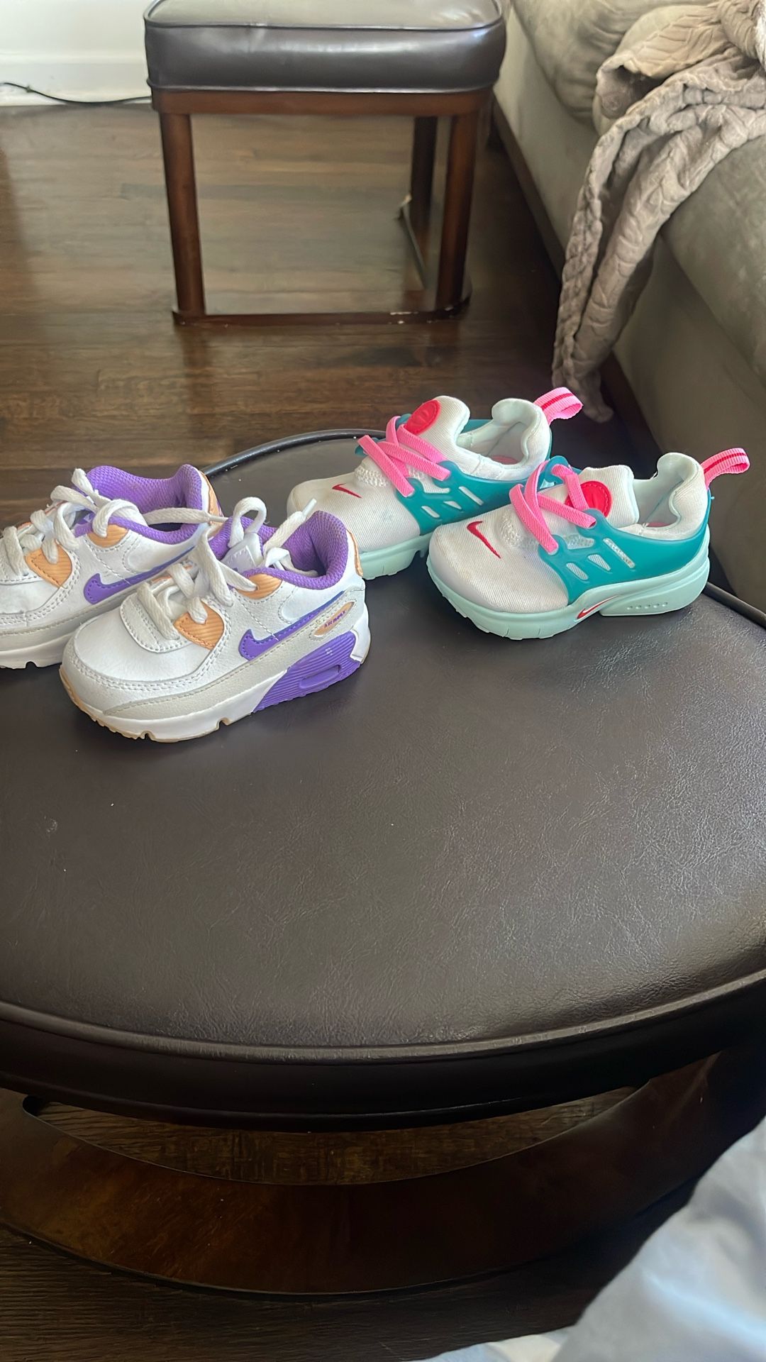 Purple & White Nike & Pink & White Nike
