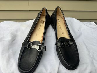 Anne Klein iFlex Black Leather Loafers