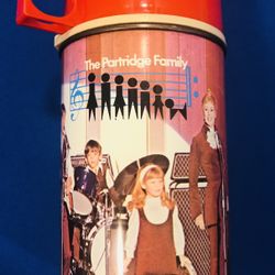 Vintage 1971 The Partridge Family Metal Tin Thermos