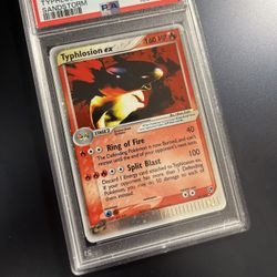 Sandstorm Typhlosion PSA 8 RARE Vintage Pokemon 