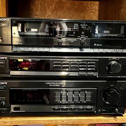 Complete Sony Stereo System With Speakers