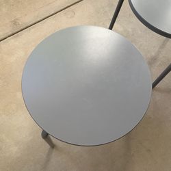 One (1) Gray End Table — Outdoor/indoor Use — Threshold from Target 