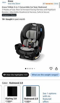 Graco TriRide 3-in-1 Convertible Car Seat