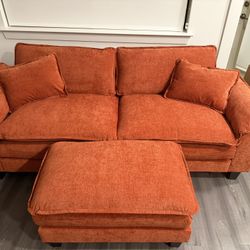 Sofa Couch With Ottoman