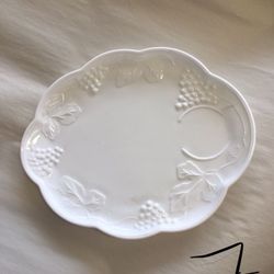 Harvest Milk Glass -goblets, mugs & platters