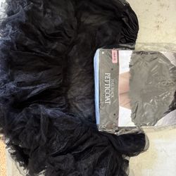 Full Black Petticoat Size XL