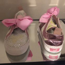 Jojo Shoes Girls 3 Bows Sequins