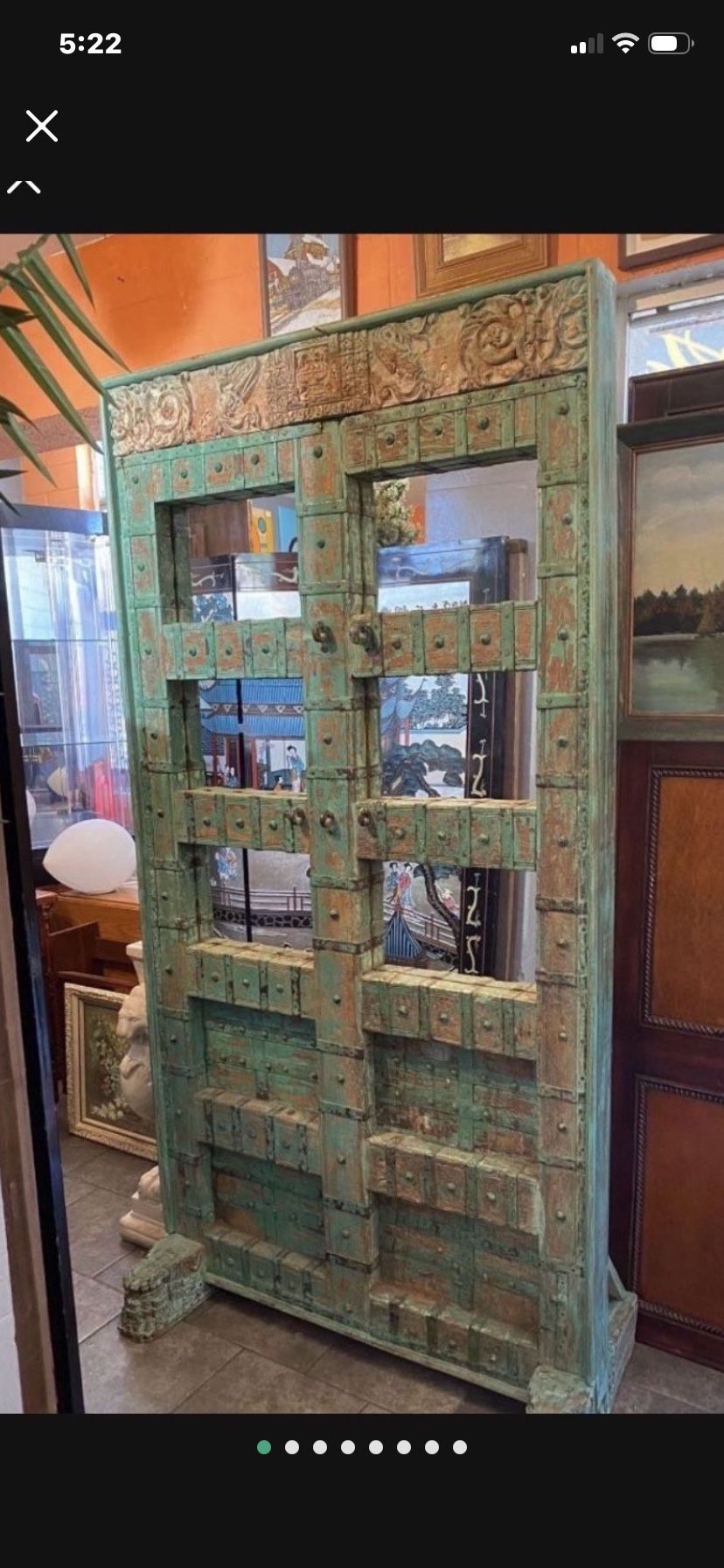 Beautiful Solid Antique Mirror 82 X 47