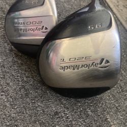 Left Handed Taylormade Driver and 5 Wood Golf Club Set