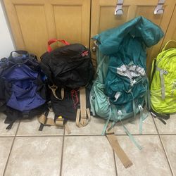 4 Hiking backpacks