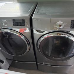 SAMSUNG FRONTLOAD WASHER AND DRYER 