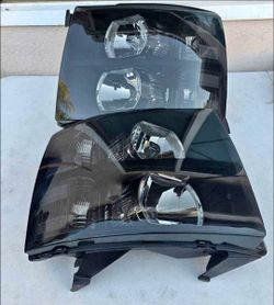 07-13 Chevrolet Silverado Headlights Luces Micas Calaveras Faros Faroles Focos Headlamps Chevy