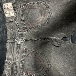 grey true religion jeans