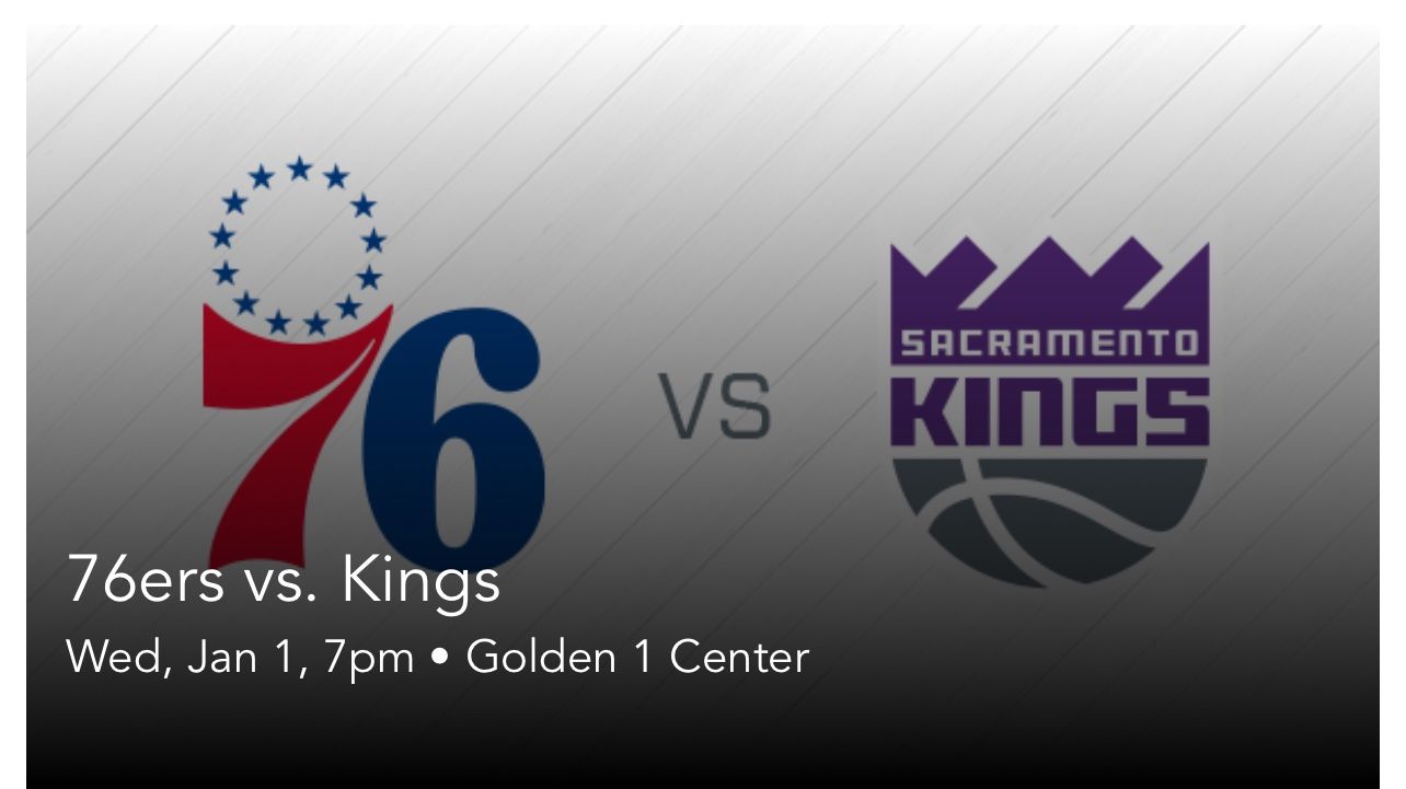 Kings vs 76ers (01/01/2025) 3 total