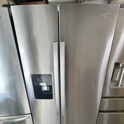 Whirlpool Refrigerator 36"width Stainless Steel 