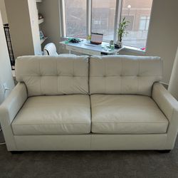 Sofa Sleeper (White Leather)