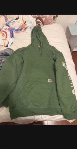 carhartt mens sweater hoodie green medium new with tags