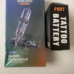 Tattoo Needles And Battery 