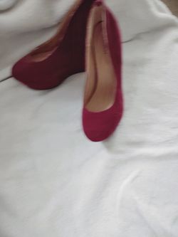 Red velvet 5in wedge 👠