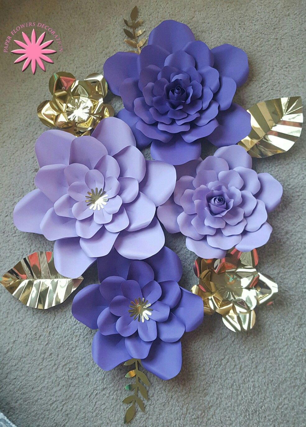 Paper flowers decoration