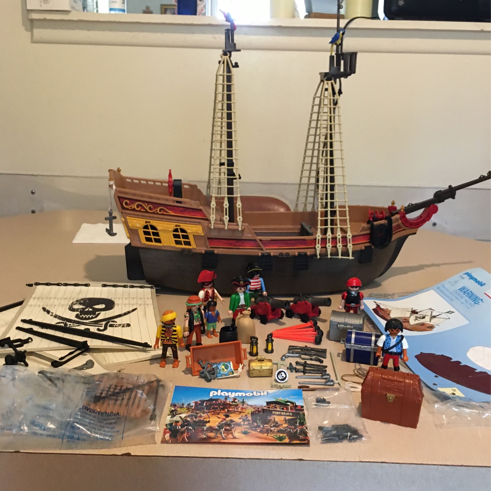 Vintage Playmobil Pirate Ship 5135