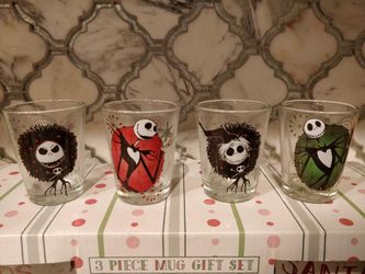 New Disney Nightmare before Christmas Shot Glasses