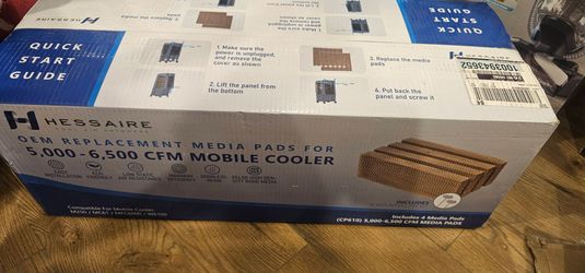 Hessaire 10 in. x 28.5 in. Replacement Media Pad for 5(contact info removed) CFM Evaporative Coolers