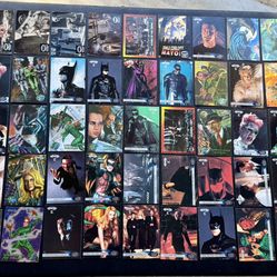 69 Piece Assorted Batman Movie Trading Cards Lot
