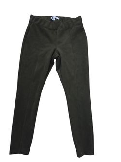 Old Navy suede-like olive green leggings, "Stevie". L. EUC.