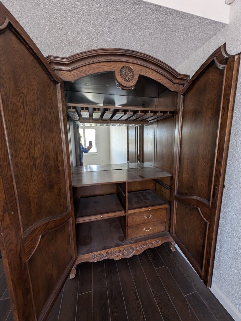 Wood Bar Cabinet