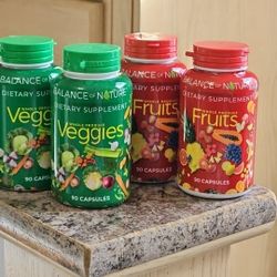 2 Pack, 180 Fruits and 180 Veggies Whole Food Supplement with Superfood Sealed