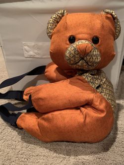 Ferragamo Teddy Bear Silk Bag Backpack