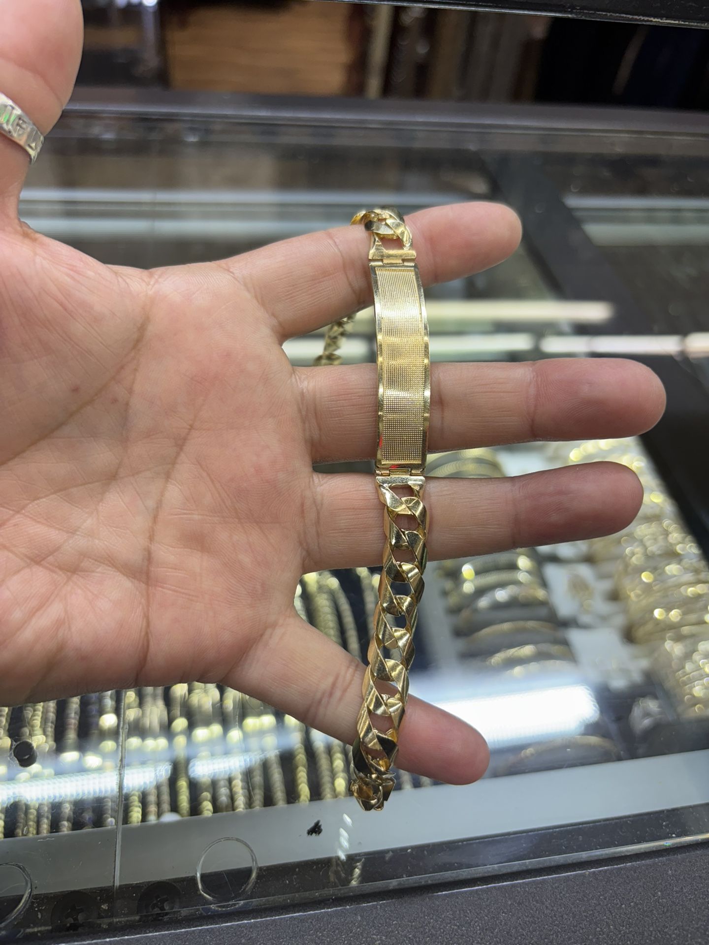 14k Solid ID Bracelet π Compro Oro 14k $63x Gram