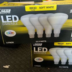 Four pack soft white 65 W replacement bulbs