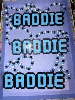 BADDIE CHAIN PERLER KANDI NECKLACE FESTIVAL RAVES