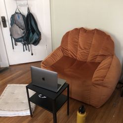 Urban outfitters Orange Velvet Lounge Chair 