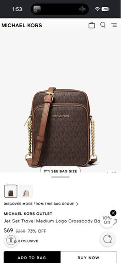Michael Kors Jet Set Travel Medium Crossbody Bag
